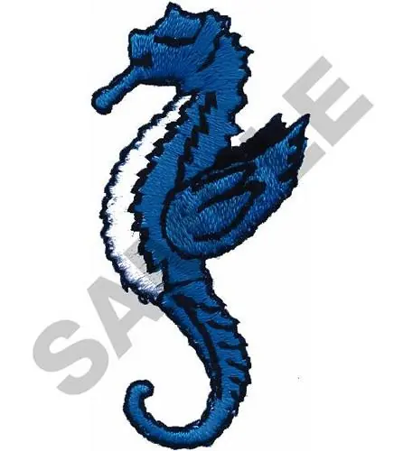 Grab Now WINGED SEA HORSE Embroidery Design