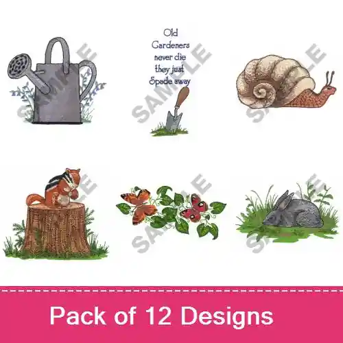 Bargain JUMBO GARDEN I Embroidery design pack by Great Notions, Embroidery Packs on EmbroideryDesigns.com