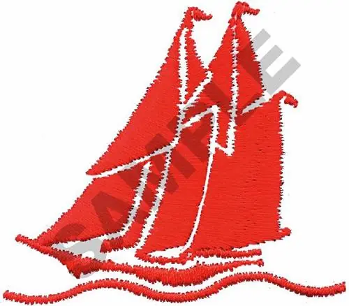 Markdown CLIPPER SHIP Embroidery Design