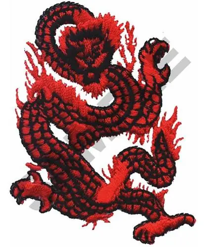 Markdown DRAGON Embroidery Design