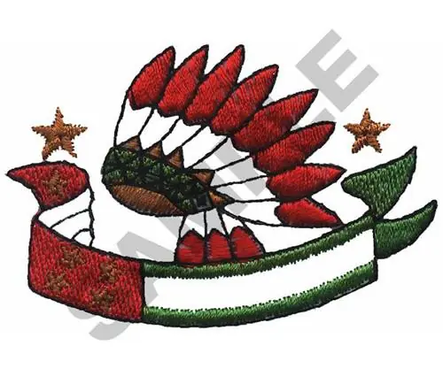 Cheap INDIAN HEAD DRESS & BANNER Embroidery Design