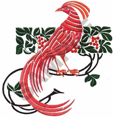 ORIENTAL BIRD Embroidery Design Premium