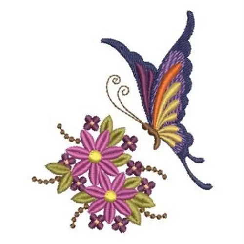 Trending Butterfly Kiss Embroidery Design