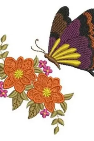 Butterfly Kisses Embroidery Design Last Chance