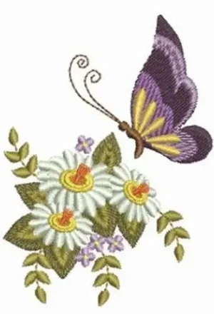 Butterfly Kiss Embroidery Design Seasonal Sale