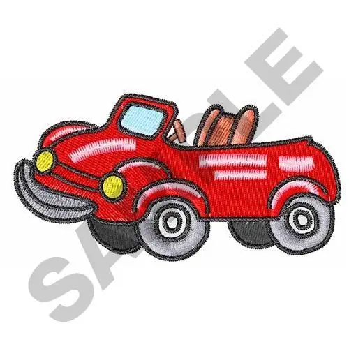 One Day Deal CONVERTIBLE CAR Embroidery Design