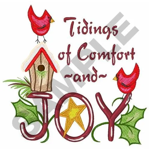 TIDINGS OF COMFORT Embroidery Design Buy Online