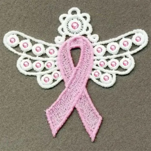 FSL Crystal Pink Ribbon Embroidery Design Top Pick