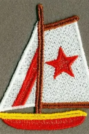 Bargain FSL Sailboat Embroidery Design