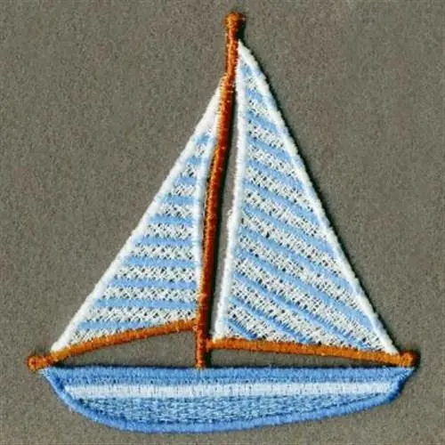FSL Sailing Boat Embroidery Design Buy Direct