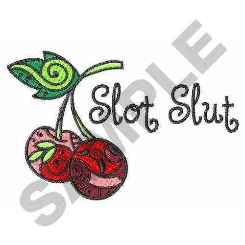 Viral SLOT SLUT Embroidery Design