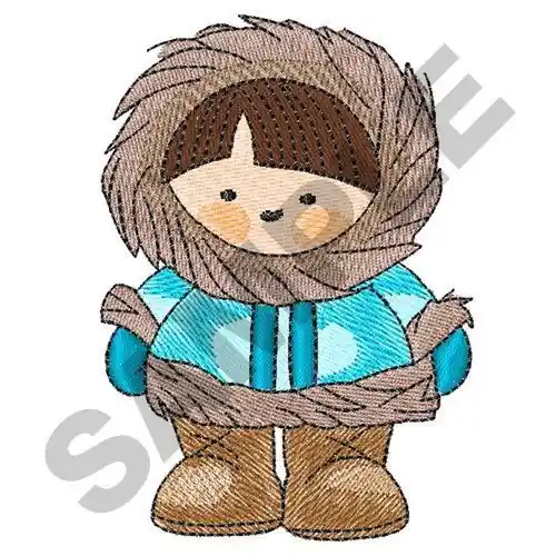 ESKIMO BOY Embroidery Design Buy Direct