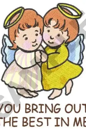 Worldwide Shipping YOU BRING OUT THE BEST Embroidery Design