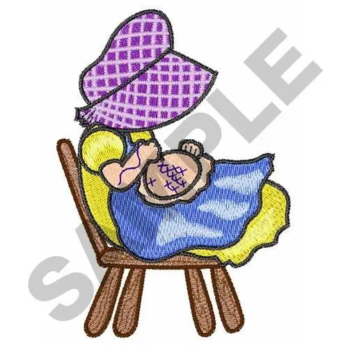 Handmade GIRL EMBROIDERING Embroidery Design