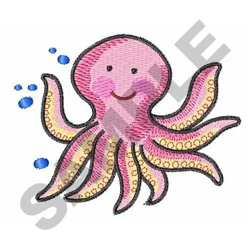 Free Shipping OCTOPUS Embroidery Design