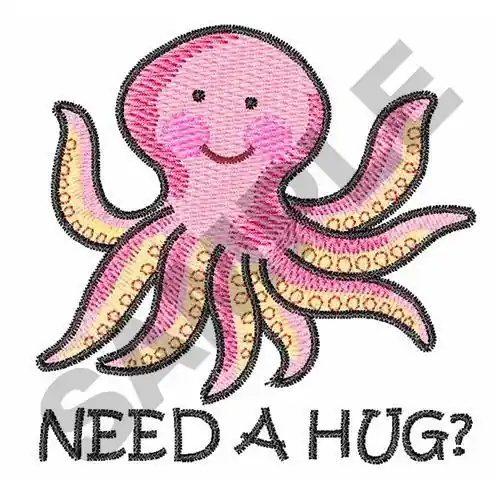 Editor’s Pick NEED A HUG Embroidery Design
