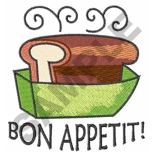 Limited Offer BON APPETIT Embroidery Design