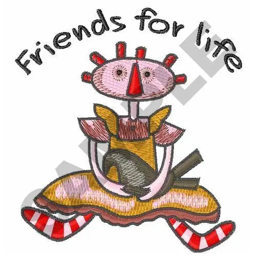 Bulk Order FRIENDS FOR LIFE Embroidery Design