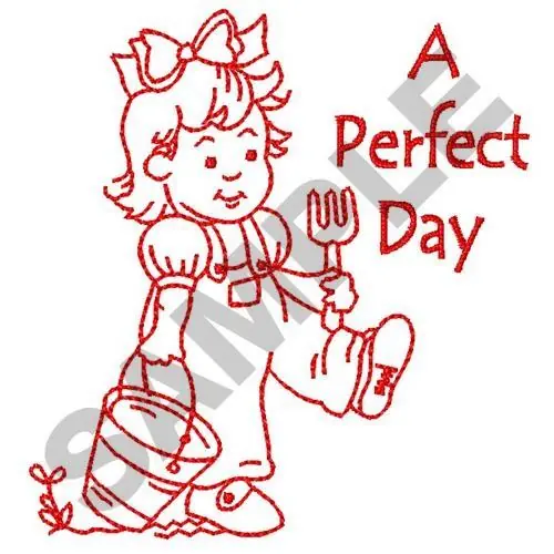 Hot Deal A PERFECT DAY Embroidery Design