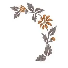 FLOWERS Embroidery Design Free Delivery