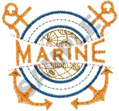 While Supplies Last MARINE Embroidery Design