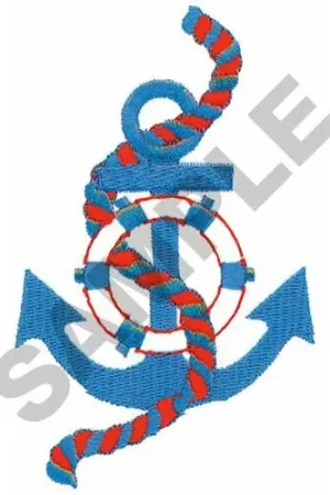 ANCHOR, ROPE & LIFE PRESERVER Embroidery Design Best Choice