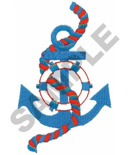 ANCHOR, ROPE & LIFE PRESERVER Embroidery Design Best Choice