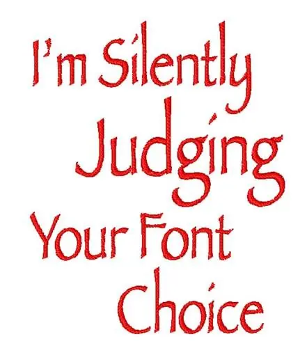 Silently Judging Your Font Choice Embroidery Design Hot Deal