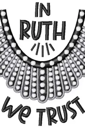 RBG Ruth Necklace Dissent Collar Embroidery Design Cheap