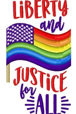Wholesale American Pride Rainbow Flag Embroidery Design