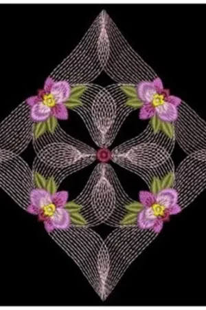Best Price Floral Enticement Quilt Embroidery Design
