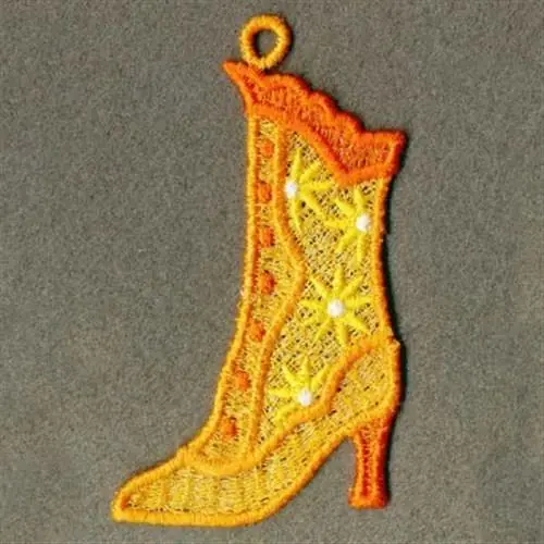 FSL Victorian Boot Embroidery Design Shop Now