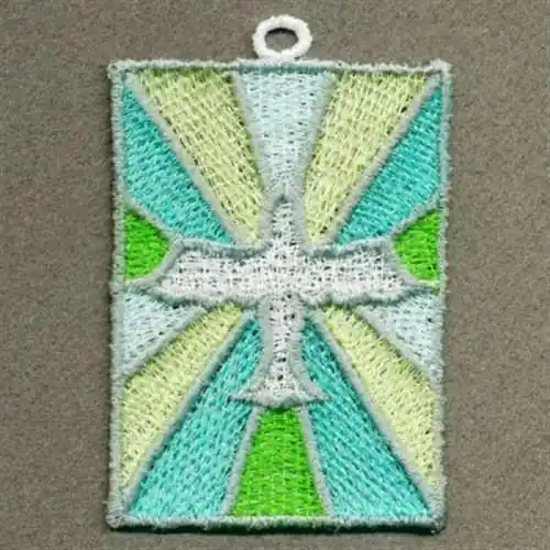 FSL Stained Glass Dove Embroidery Design Time-Limited