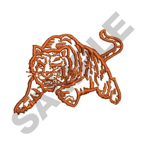 Fan Favorite RUNNING TIGER Embroidery Design