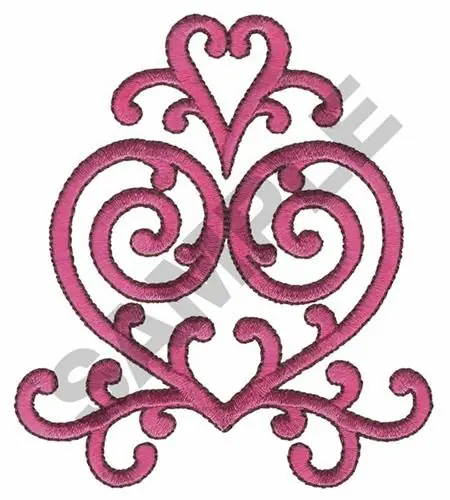 HEART & SMALL HEARTSHAPE EMBLEM Embroidery Design One Day Deal