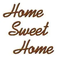 Home Sweet Home Embroidery Design Instant Buy