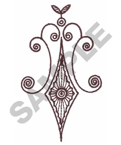 Price Cut Redwork Swirl Embroidery Design