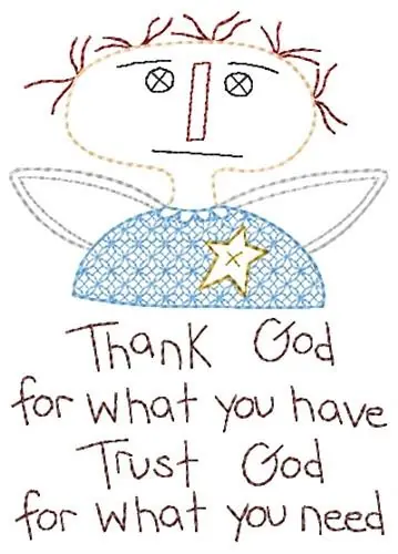 Get Yours Thank God Embroidery Design