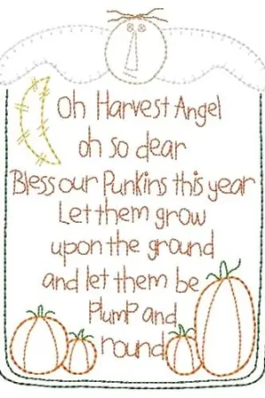 Harvest Angel Embroidery Design Save Now