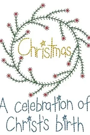 No Minimum Order Christmas Celebration Embroidery Design