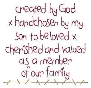 Created By God Embroidery Design Discount