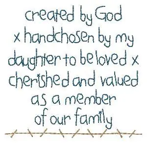 Created By God Embroidery Design Deal