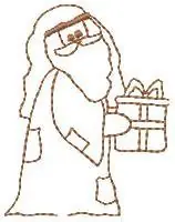 Grab Now Nativity Wiseman Outline Embroidery Design