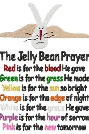 Certified Jelly Bean Prayer Embroidery Design