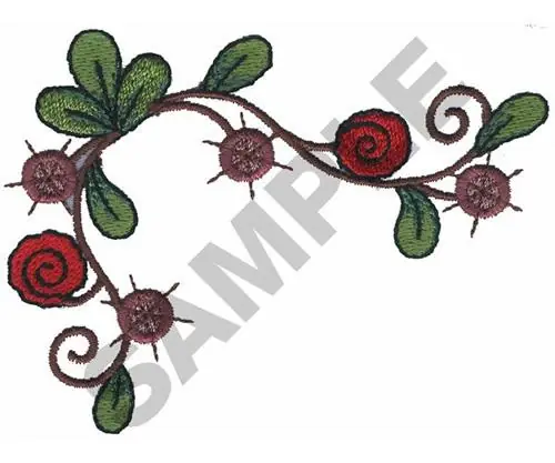 FLORAL VINE Embroidery Design Crafted