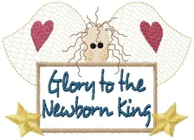 Newborn King Embroidery Design Warranty Included
