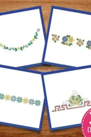Special Discount Decorative Borders & Flowers Embroidery design pack by Heavenly Designs, Embroidery Packs on EmbroideryDesigns.com