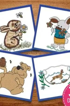 Animals Abound Embroidery design pack by Heavenly Designs, Embroidery Packs on EmbroideryDesigns.com Hot Picks