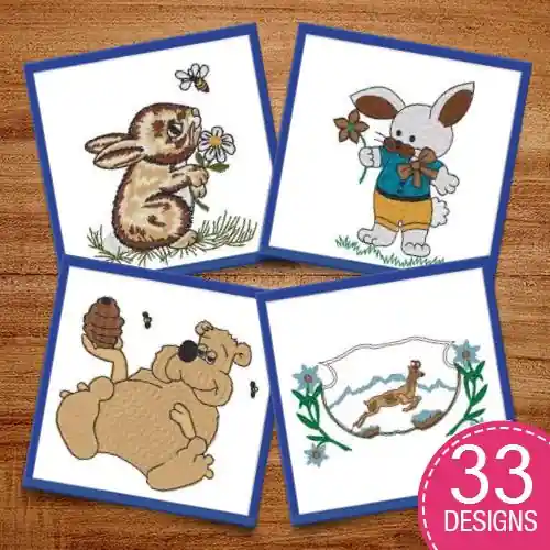 Animals Abound Embroidery design pack by Heavenly Designs, Embroidery Packs on EmbroideryDesigns.com Hot Picks
