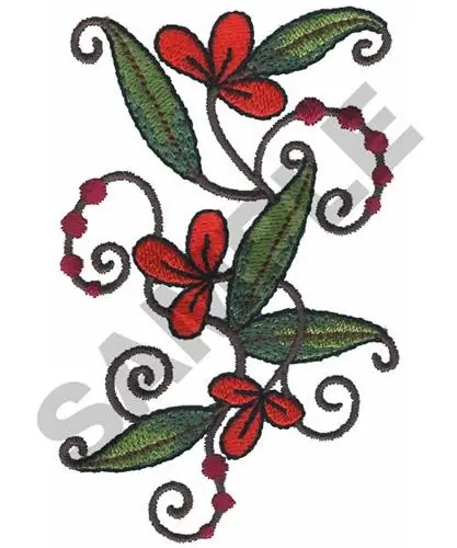 Latest FLORAL VINE BORDER Embroidery Design